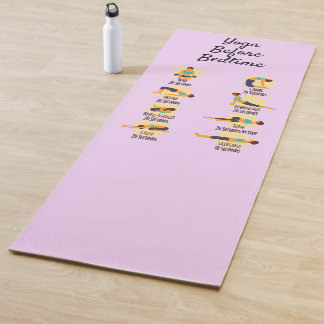 Tapete De Yoga Posturas de Yoga Antes de Dormir Rotina Posturas C