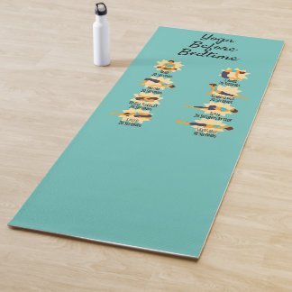 Tapete De Yoga Posturas de Yoga Antes de Dormir Rotina Posturas C