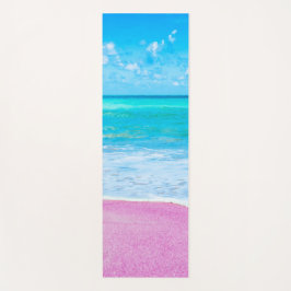 Tapete De Yoga Praia de areia rosa