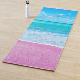 Tapete De Yoga Praia de areia rosa
