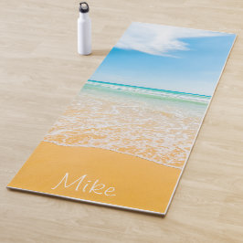 Tapete De Yoga Praia personalizada Premium Themed Yoga Mat