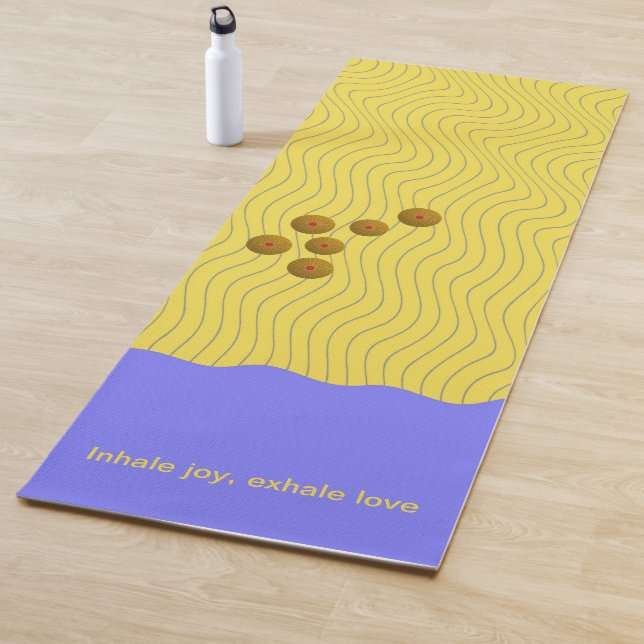 Tapete De Yoga Prateleiras Do Mar De abstrato (In Situ)