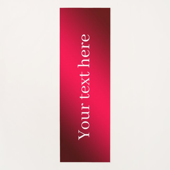 Tapete de Yoga Premium com fundo e texto personali (Frente)