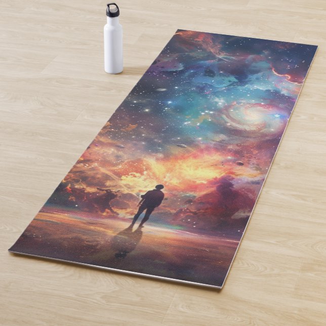 Tapete de Yoga Premium Galáxia Nebulosa Viajante C (In Situ)