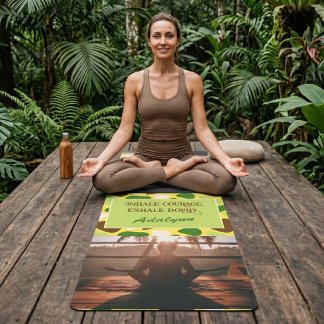 Tapete De Yoga Presente Personalizado de Foto para Mulher Mãe Pro