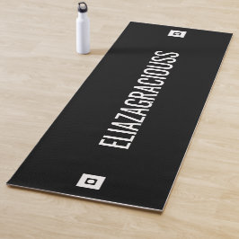 Tapete De Yoga Presente Personalizado Moderno Elegante Fofo Nome