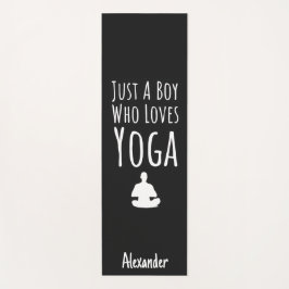 Tapete De Yoga Presentes de Ioga Preto Fofo para Meninos Pequenos