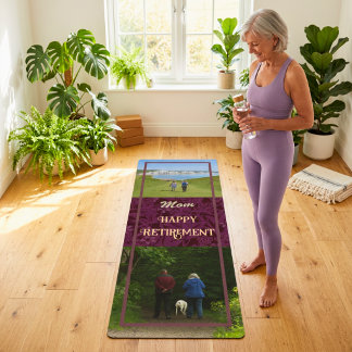 Tapete De Yoga Presentes Personalizados de Feliz Aposentadoria pa