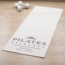 Preta e Branca Minimalista Princesa de Pilates Per