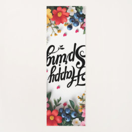 Tapete De Yoga Primavera feliz