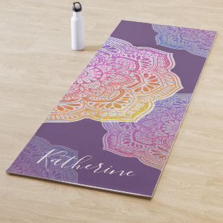 Tapete De Yoga Prism Flower Mandala Personalized Yoga Mat