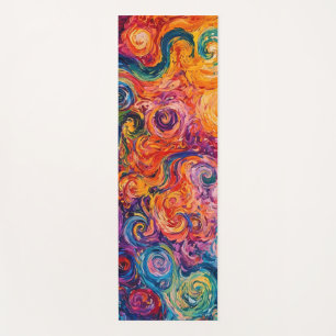 Tapete De Yoga Psicodélicos Psicodélicos - Pintura a óleo