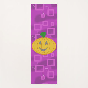Tapete De Yoga Pumpkin Moderno em Yoga Mat Geométrico Púrpura