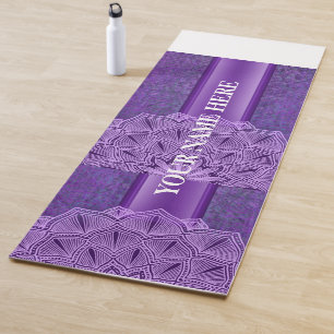 Tapete De Yoga Purple Natural Mandala Floral