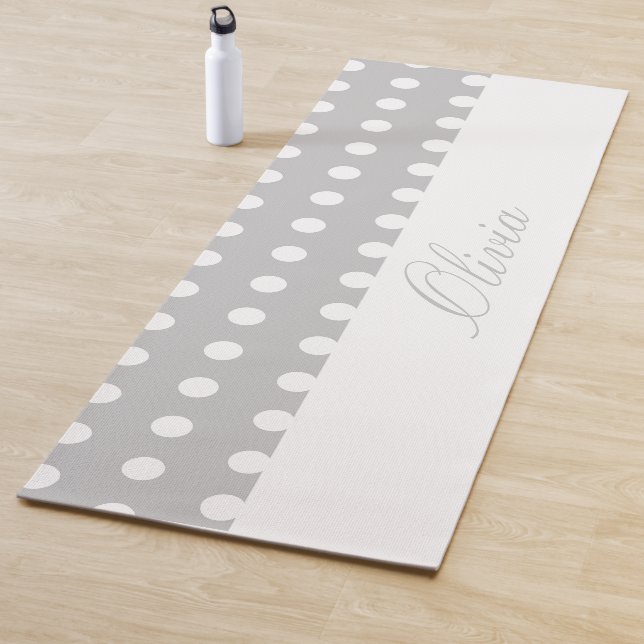 Tapete De Yoga Purple Poka Dots (In Situ)