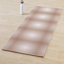Tapete De Yoga Quadrados Geométricos com Branco Gradiente Mocha M