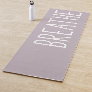 Tapete De Yoga Quebre a Simples Cotação Motivacional Boho Lilac
