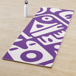 Tapete De Yoga rabo roxo e branco 2 de 4
