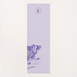 Tapete De Yoga Raccoon Purple Yoga Mat