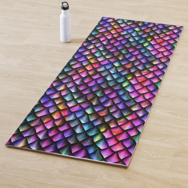 Tapete De Yoga Rainbow Dragon Scales Yoga Mat (In Situ)