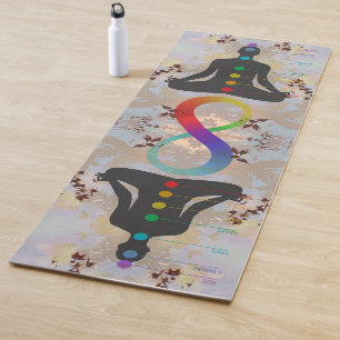 Tapete De Yoga Rainbow Infinity Chakra Yogi Astral Body Yoga Mat