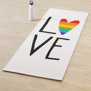 Tapete De Yoga Rainbow Love