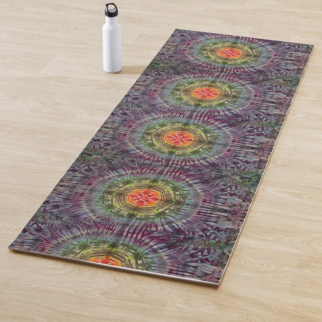 Tapete De Yoga Rainbow Tie Dye Yoga Mat (Duplo Lado!)  (In Situ)