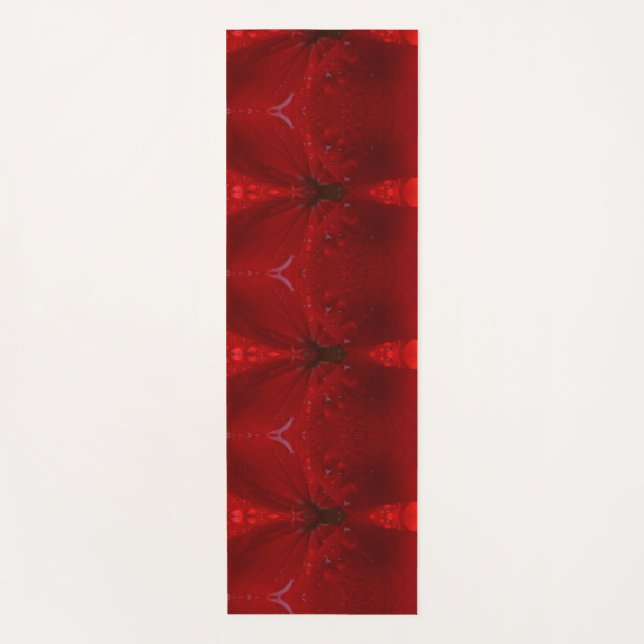 Tapete De Yoga Rainy Red Dianthus 5 (Frente)