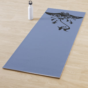 Tapete De Yoga raio de manta com tubarões