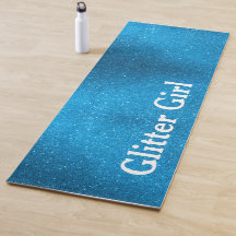 Rapariga Glitter Azul Teal Yoga Personaliza Sparkl