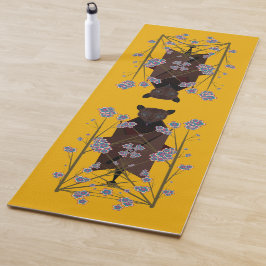 Tapete De Yoga Raposa Voadora Mostarda Yoga Mat