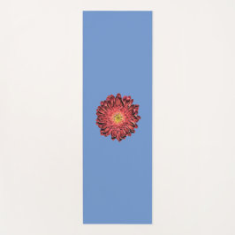 Tapete De Yoga Red Daisy Flower