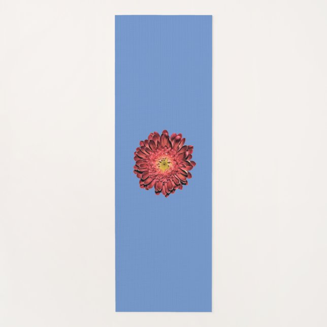 Tapete De Yoga Red Daisy Flower (Frente)