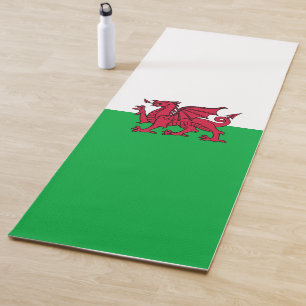 Tapete De Yoga Red Dragon Celtic Flag & Welsh