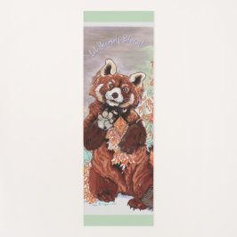 Tapete De Yoga Red Panada Crystaline Vibes Art