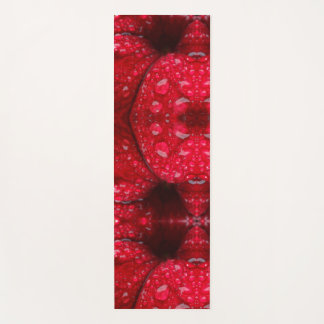 Tapete De Yoga Red Petunia Pattern