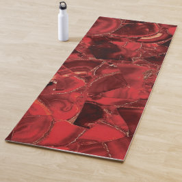 Tapete De Yoga Red Ruby Carnelian Precioso Stone Yoga Mat