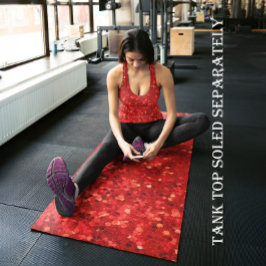 Tapete De Yoga Red sparkling glitter pattern