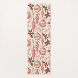 Tapete De Yoga Red Toile Chinoiserie Christmas Ornaments