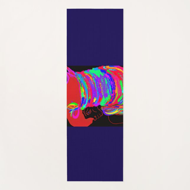 Tapete De Yoga Reddish-Orange Fox Warrior Princess Two-Toned  (Frente)