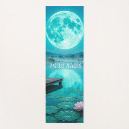 Tapete De Yoga Reflexão Tranquila da Lua