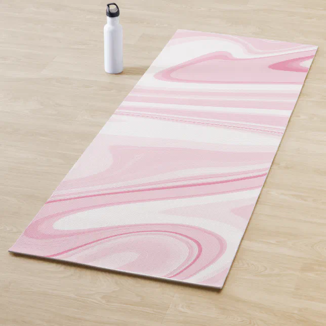 lululemon Yoga mat - dew pink pink pastel white dew pink/pink