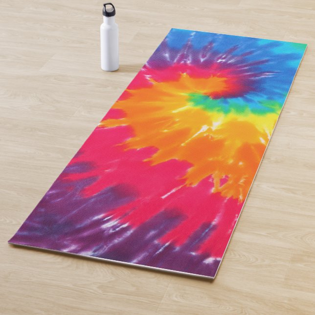 Tapete De Yoga Retro Tie-dye Abstract Pattern (In Situ)