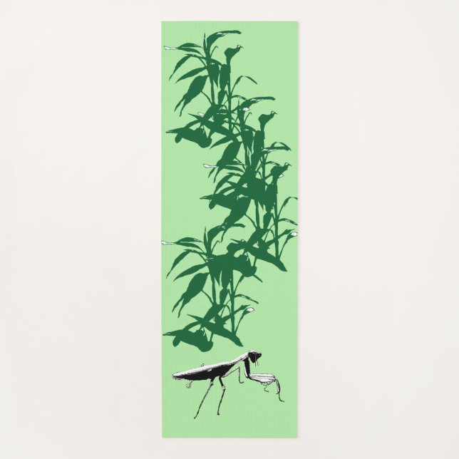 Tapete De Yoga Rezando Mantis Bamboo Jungle Yoga Mat (Frente)