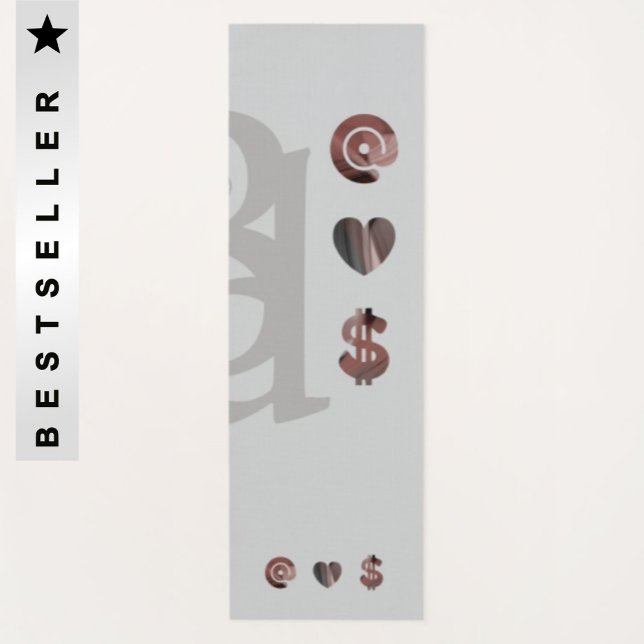 Tapete De Yoga RICH Yoga Mat Abstrato Art Cinza Black Powdery (Criador carregado)