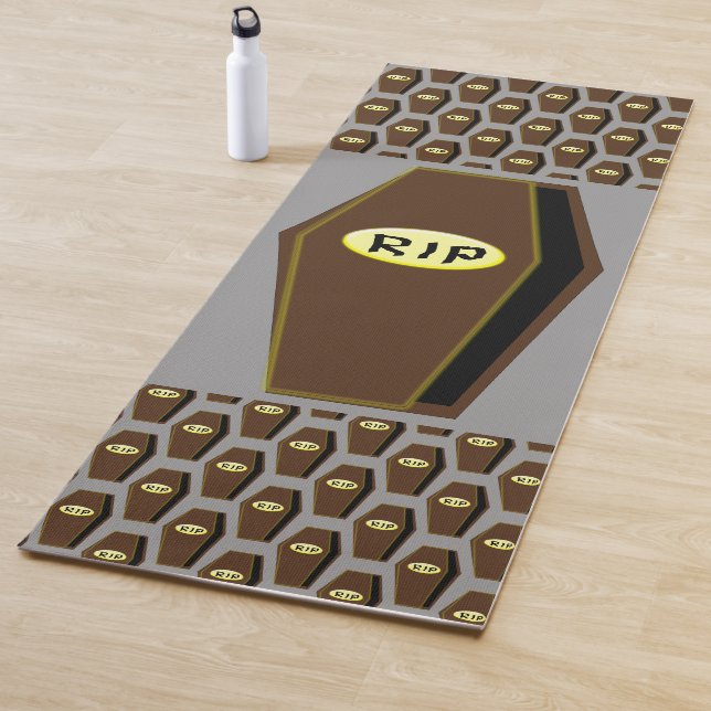 Tapete De Yoga RIP Halloween Coffin of Doom Yoga Mat (In Situ)