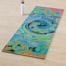 Rolha de Abstrato com rolha azul de aquarela com r
