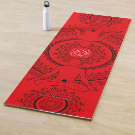 Tapete De Yoga Root Chakra - Muladhara Mandala - Essência de Arra