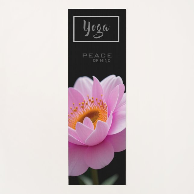 Tapete De Yoga Rosa de Paz - Yoga Mat (Frente)