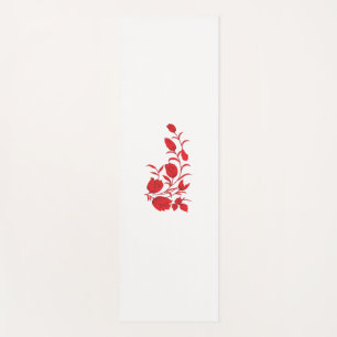 Tapete De Yoga Rosa Madder, Thunderbird floral design